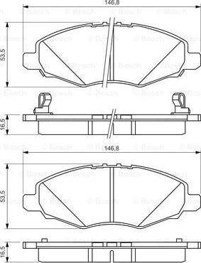 BOSCH 0 986 494 326 - Kit de plaquettes de frein, frein à disque cwaw.fr