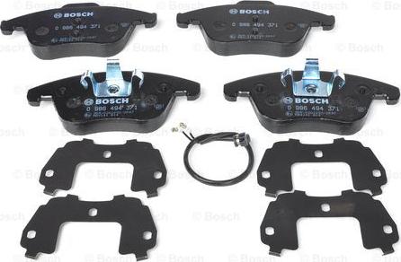 BOSCH 0 986 494 371 - Kit de plaquettes de frein, frein à disque cwaw.fr