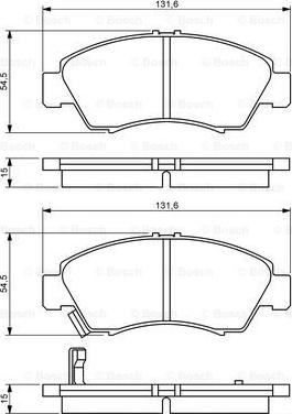 BOSCH 0 986 494 299 - Kit de plaquettes de frein, frein à disque cwaw.fr