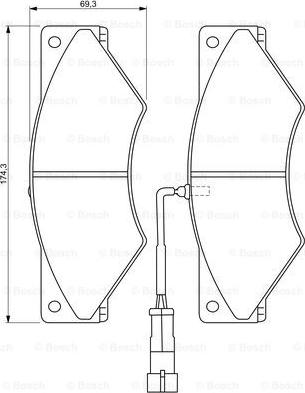 BOSCH 0 986 494 296 - Kit de plaquettes de frein, frein à disque cwaw.fr