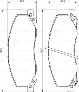 BOSCH 0 986 494 298 - Kit de plaquettes de frein, frein à disque cwaw.fr