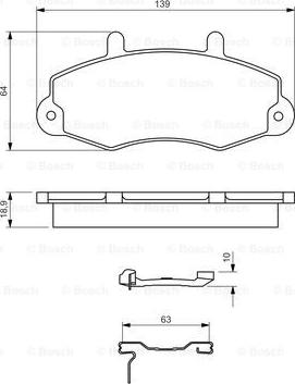 BOSCH 0 986 494 292 - Kit de plaquettes de frein, frein à disque cwaw.fr