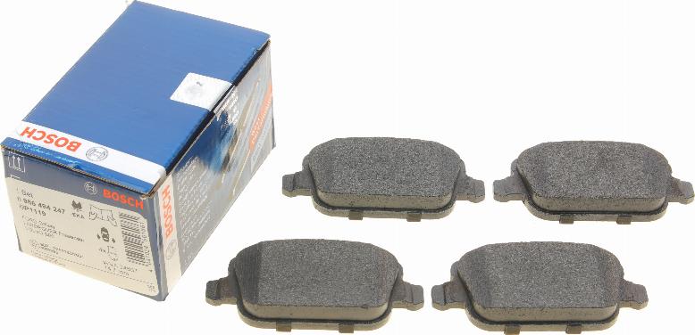 BOSCH 0 986 494 247 - Kit de plaquettes de frein, frein à disque cwaw.fr