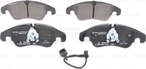 BOSCH 0 986 494 259 - Kit de plaquettes de frein, frein à disque cwaw.fr