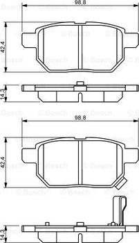 BOSCH 0 986 494 255 - Kit de plaquettes de frein, frein à disque cwaw.fr