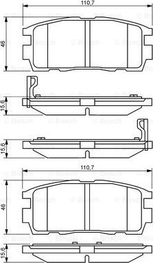 BOSCH 0 986 494 251 - Kit de plaquettes de frein, frein à disque cwaw.fr