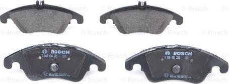 BOSCH 0 986 494 263 - Kit de plaquettes de frein, frein à disque cwaw.fr