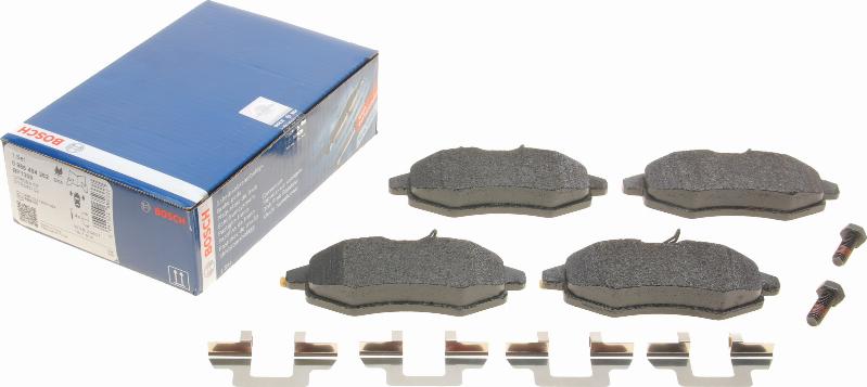 BOSCH 0 986 494 262 - Kit de plaquettes de frein, frein à disque cwaw.fr