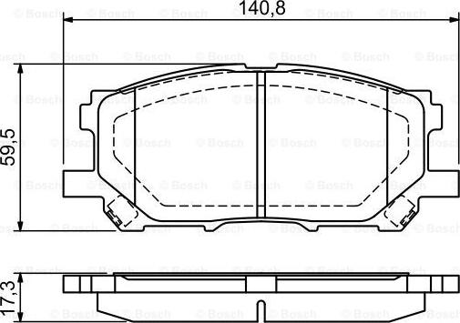 BOSCH 0 986 494 218 - Kit de plaquettes de frein, frein à disque cwaw.fr