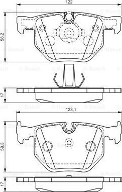 BOSCH 0 986 494 286 - Kit de plaquettes de frein, frein à disque cwaw.fr