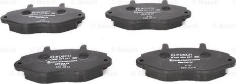 BOSCH 0 986 494 287 - Kit de plaquettes de frein, frein à disque cwaw.fr