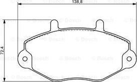 BOSCH 0 986 494 287 - Kit de plaquettes de frein, frein à disque cwaw.fr