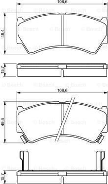 BOSCH 0 986 494 234 - Kit de plaquettes de frein, frein à disque cwaw.fr