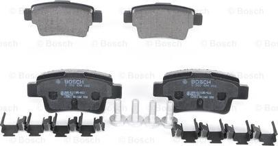 BOSCH 0 986 494 222 - Kit de plaquettes de frein, frein à disque cwaw.fr