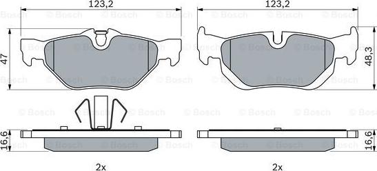 BOSCH 0 986 494 272 - Kit de plaquettes de frein, frein à disque cwaw.fr