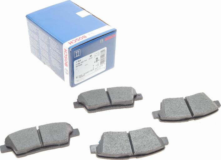 BOSCH 0 986 494 766 - Kit de plaquettes de frein, frein à disque cwaw.fr