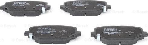 BOSCH 0 986 494 767 - Kit de plaquettes de frein, frein à disque cwaw.fr