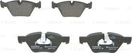 BOSCH 0 986 494 705 - Kit de plaquettes de frein, frein à disque cwaw.fr