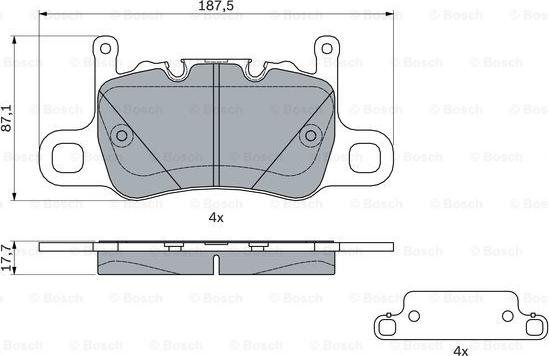 BOSCH 0 986 494 789 - Kit de plaquettes de frein, frein à disque cwaw.fr