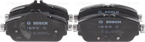 BOSCH 0 986 494 782 - Kit de plaquettes de frein, frein à disque cwaw.fr