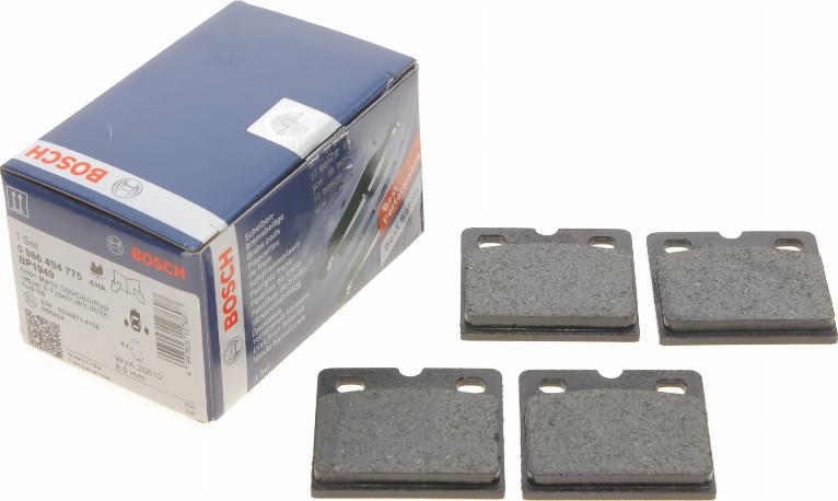 BOSCH 0 986 494 775 - Kit de plaquettes de frein, frein à disque cwaw.fr