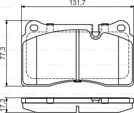 BOSCH 0 986 495 446 - Kit de plaquettes de frein, frein à disque cwaw.fr