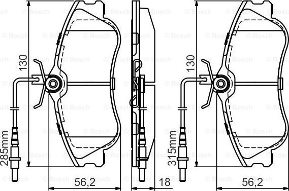 BOSCH 0 986 495 441 - Kit de plaquettes de frein, frein à disque cwaw.fr