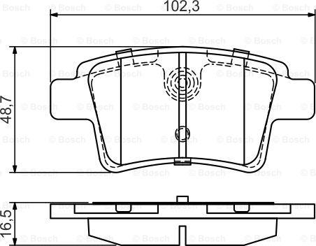 BOSCH 0 986 495 448 - Kit de plaquettes de frein, frein à disque cwaw.fr