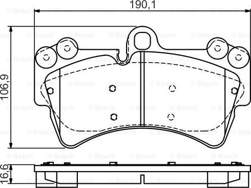 BOSCH 0986495435 - Kit de plaquettes de frein, frein à disque cwaw.fr