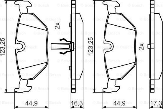 BOSCH 0 986 495 470 - Kit de plaquettes de frein, frein à disque cwaw.fr