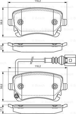 BOSCH 0 986 495 094 - Kit de plaquettes de frein, frein à disque cwaw.fr