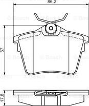 BOSCH 0 986 495 090 - Kit de plaquettes de frein, frein à disque cwaw.fr