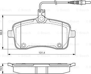 BOSCH 0 986 495 091 - Kit de plaquettes de frein, frein à disque cwaw.fr