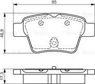 BOSCH 0 986 495 092 - Kit de plaquettes de frein, frein à disque cwaw.fr