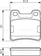 BOSCH 0 986 495 044 - Kit de plaquettes de frein, frein à disque cwaw.fr