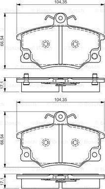 BOSCH 0 986 495 041 - Kit de plaquettes de frein, frein à disque cwaw.fr