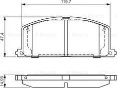 BOSCH 0 986 495 042 - Kit de plaquettes de frein, frein à disque cwaw.fr