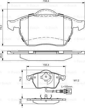 BOSCH 0 986 495 047 - Kit de plaquettes de frein, frein à disque cwaw.fr