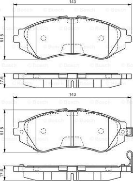 BOSCH 0 986 495 059 - Kit de plaquettes de frein, frein à disque cwaw.fr