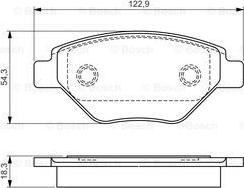 BOSCH 0 986 495 069 - Kit de plaquettes de frein, frein à disque cwaw.fr