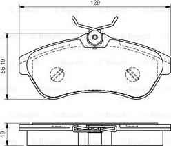 BOSCH 0 986 495 064 - Kit de plaquettes de frein, frein à disque cwaw.fr