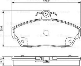 BOSCH 0 986 495 018 - Kit de plaquettes de frein, frein à disque cwaw.fr