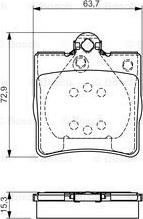 BOSCH 0 986 495 080 - Kit de plaquettes de frein, frein à disque cwaw.fr