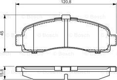 BOSCH 0 986 495 034 - Kit de plaquettes de frein, frein à disque cwaw.fr