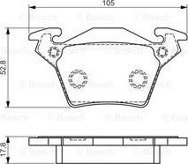 BOSCH 0 986 495 074 - Kit de plaquettes de frein, frein à disque cwaw.fr