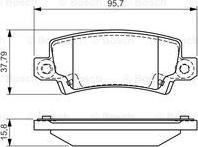 BOSCH 0 986 495 072 - Kit de plaquettes de frein, frein à disque cwaw.fr