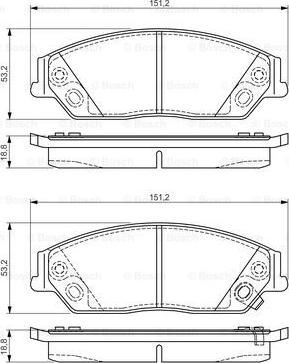 BOSCH 0 986 495 149 - Kit de plaquettes de frein, frein à disque cwaw.fr