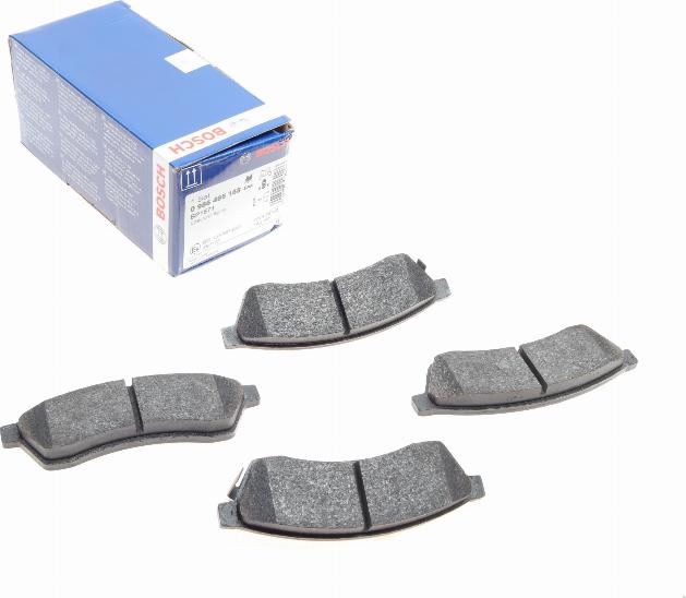 BOSCH 0 986 495 168 - Kit de plaquettes de frein, frein à disque cwaw.fr