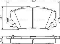 BOSCH 0 986 495 109 - Kit de plaquettes de frein, frein à disque cwaw.fr