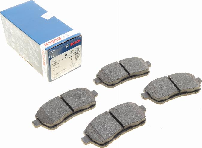 BOSCH 0 986 495 108 - Kit de plaquettes de frein, frein à disque cwaw.fr